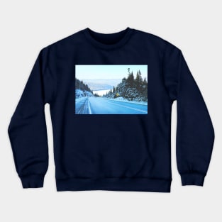 Looking Back. Winter Landscape Photograph Crewneck Sweatshirt